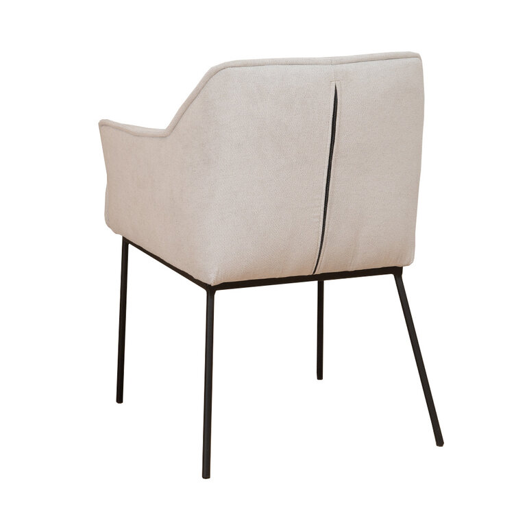 Chaise de salle à manger scandinave Jens blanc