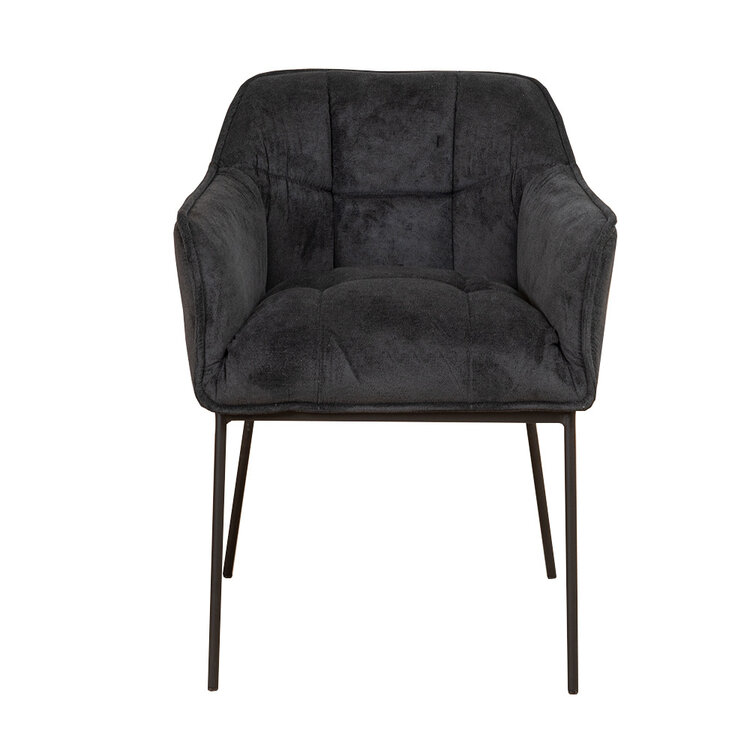 Chaise de salle à manger scandinave Jens noir