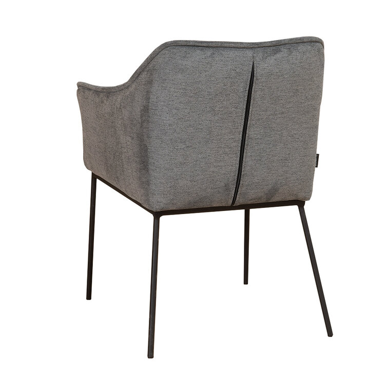 Chaise de salle à manger scandinave Jens anthracite