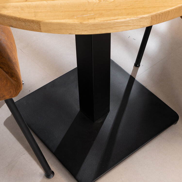 Table ronde bistro en chêne massif Sven Ø80 cm
