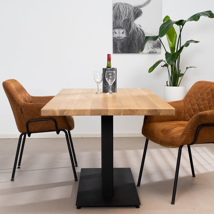 Table à manger en chêne massif Sven 140 x 80 cm