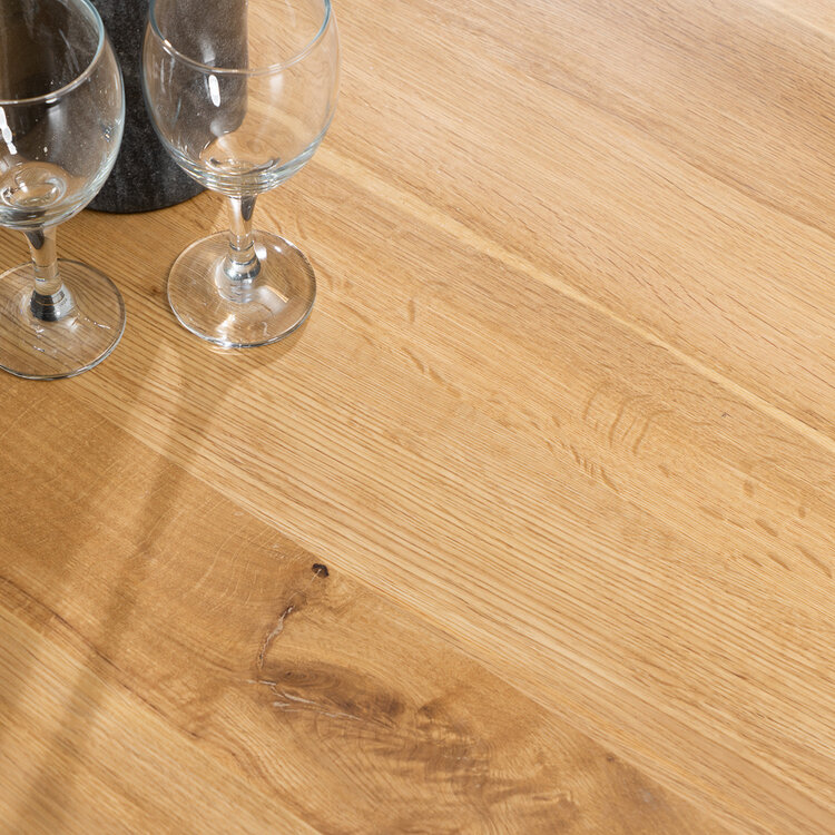 Table de bar en chêne massif Lena 140 x 80 cm