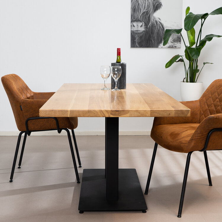 Table à manger en chêne massif Sven 160 x 80 cm