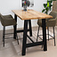 Table de bar en chêne massif Lena 160 x 80 cm