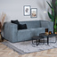 Canapé scandinave Memphis 2,5 places tissu chiné anthracite mélange