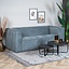 Canapé scandinave Memphis 2,5 places tissu chiné anthracite mélange