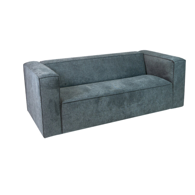 Canapé scandinave Memphis 2,5 places tissu chiné anthracite mélange