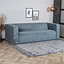 Canapé scandinave Memphis 3 places tissu chiné anthracite mélange