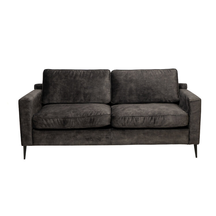 Canapé en velours 3 places Florida anthracite
