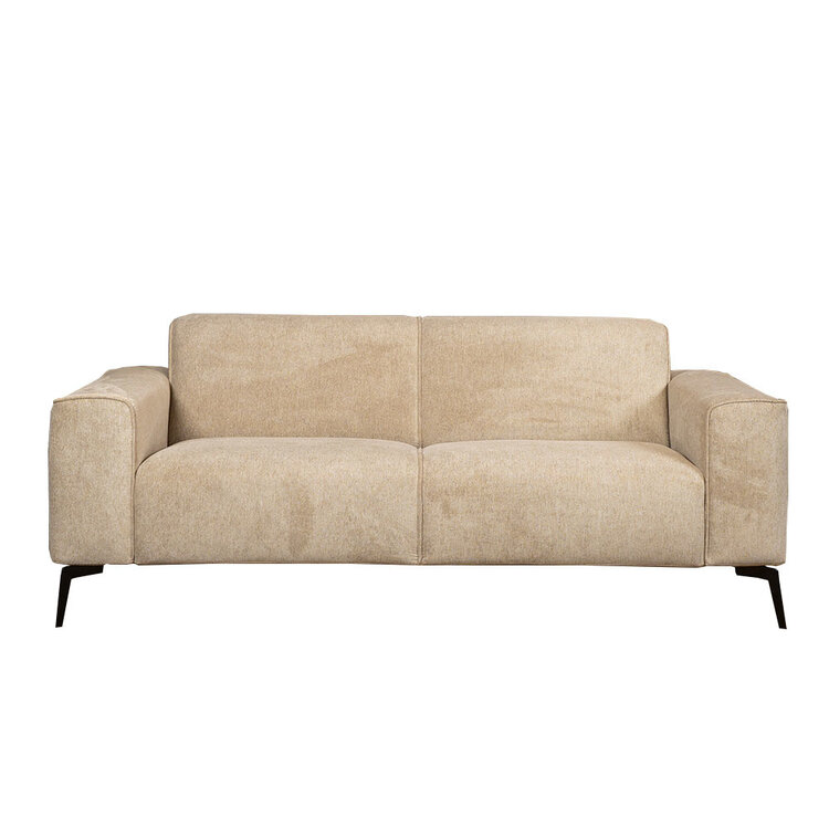 Canapé scandinave 2,5 places Vegas taupe tissu chiné