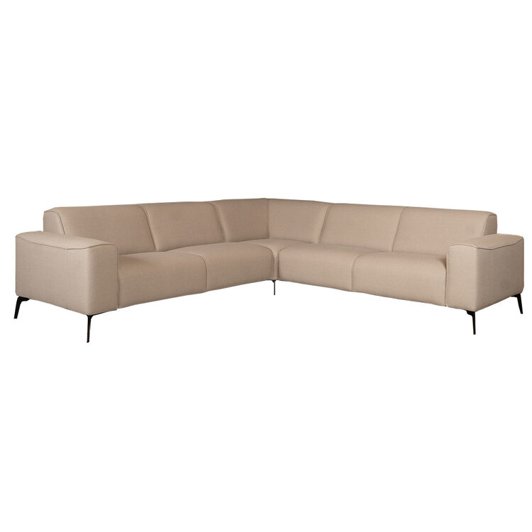 Canapé d'angle scandinave Vegas taupe gauche/droit