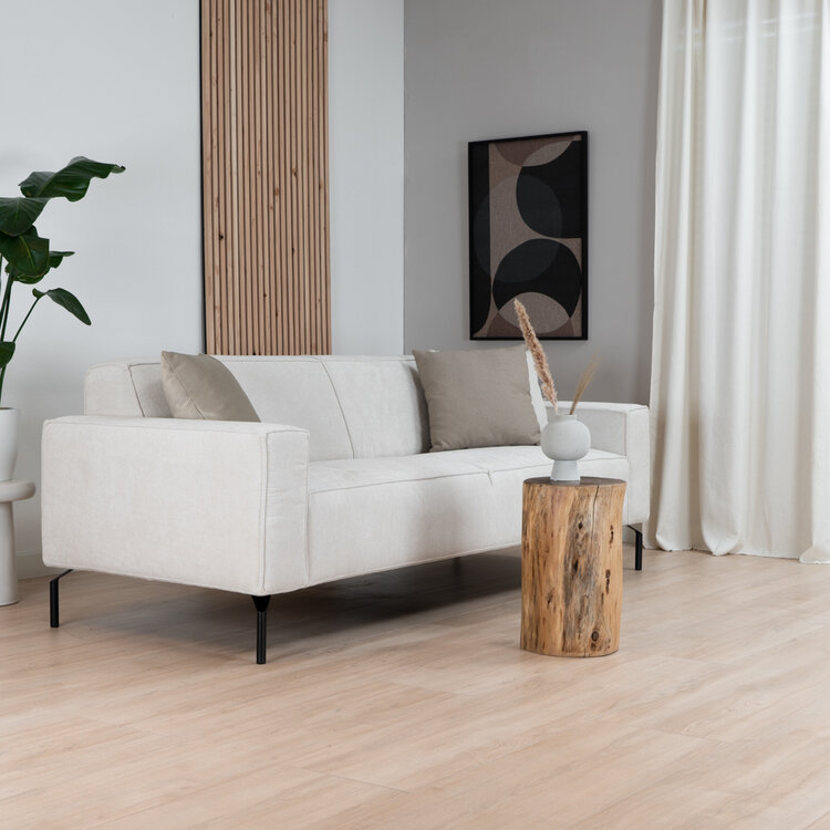 Canapé scandinave 3 places Kansas beige mélange