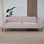 Canapé scandinave 3 places Kansas rose mélange