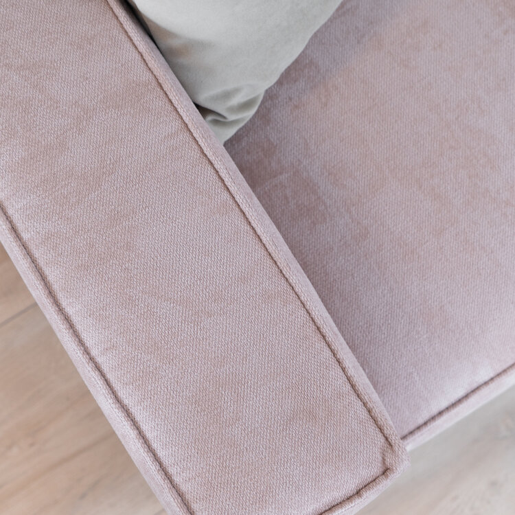 Canapé scandinave 3 places Kansas rose mélange