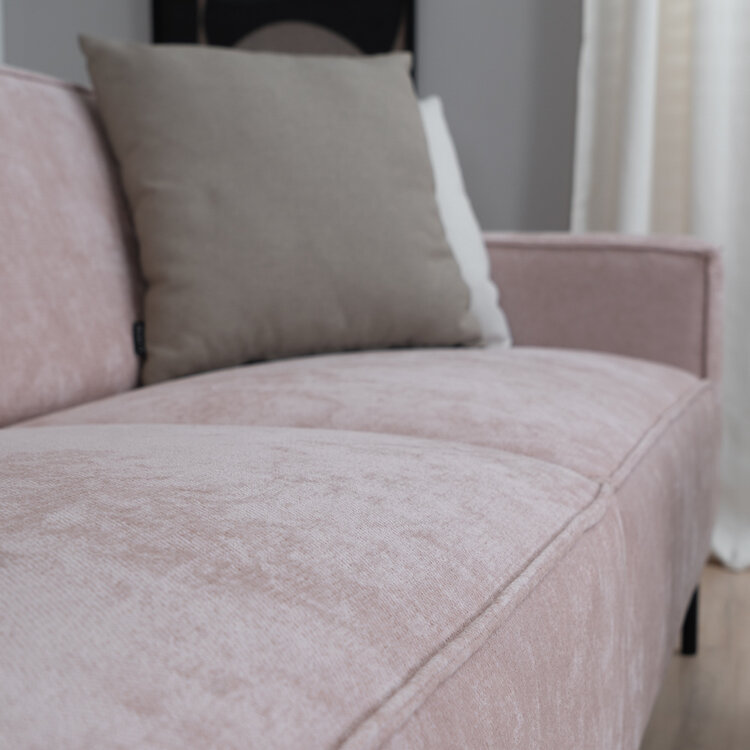 Canapé scandinave 3 places Kansas rose mélange