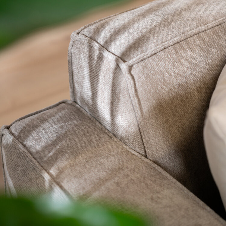 Canapé scandinave 3 places Kansas taupe mélange