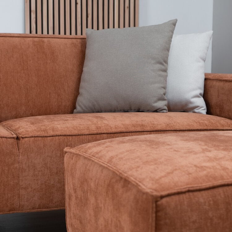 Canapé 3 places Kansas terracotta mélange