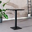 Table de bar bistrot aspect bois noir melamine Nils 70 x 70 x 109 cm
