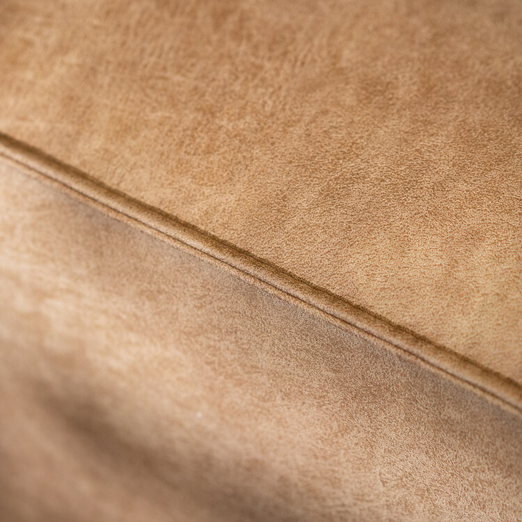 Canapé d'angle industriel Kansas beige gauche