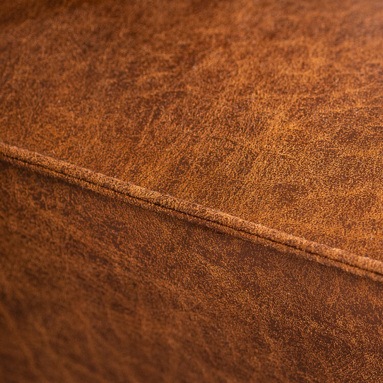 Canapé d'angle industriel Kansas cognac droite