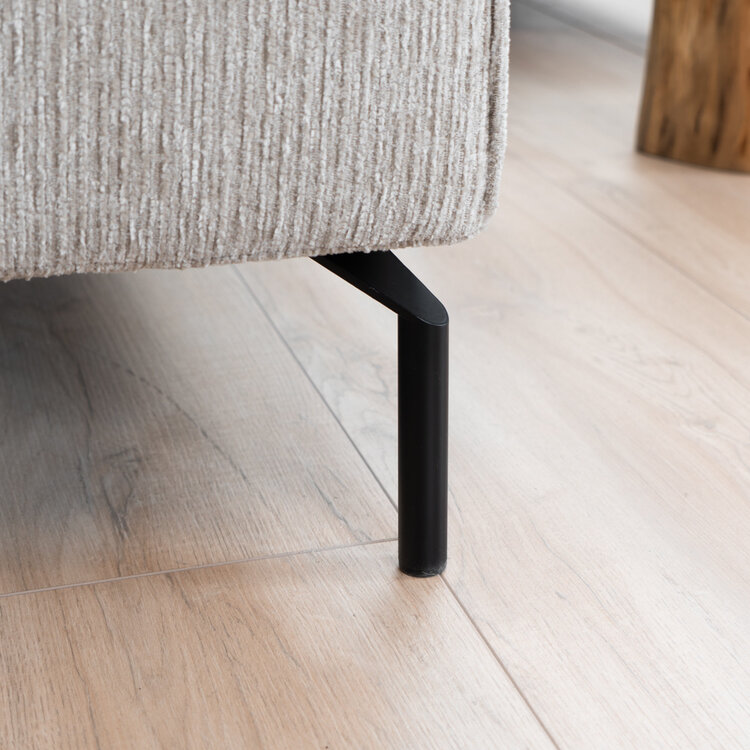 Canapé scandinave 3 places Kansas taupe tissu côtelé