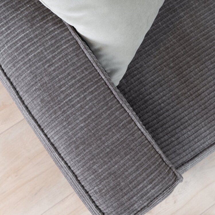 Canapé 3 places Kansas taupe velours côtelé