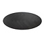 Plateau de table oval aspect chevron noir Nina 240 x 110 cm