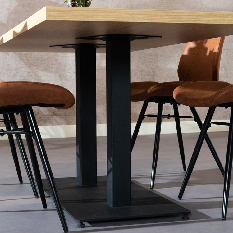 Pied table haute métal noir Tomi - Livin24