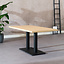 Table à manger aspect chêne melamine Nils 160 x 80 cm