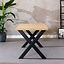 Table à manger aspect chêne melamine Bodo 160 x 80 cm