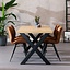 Table à manger aspect chêne melamine Bodo 160 x 80 cm