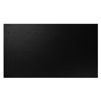 Plateau de table aspect bois noir melamine Roan 140 x 80 cm