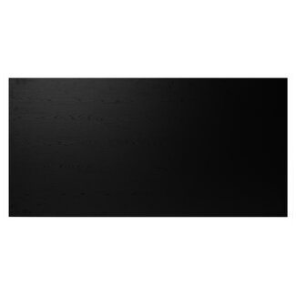 Plateau de table aspect bois noir melamine Roan 160 x 80 cm