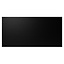 Plateau de table aspect bois noir melamine Roan 160 x 80 cm