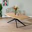 Table à manger scandinave aspect chêne melamine Dio 240 x 120 cm