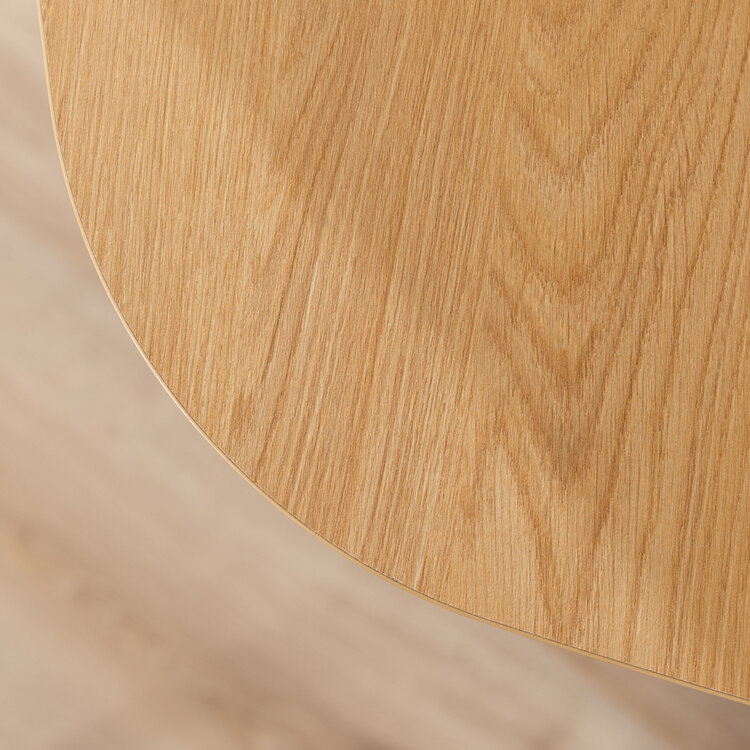 Table à manger scandinave aspect chêne melamine Carl 240 x 120 cm