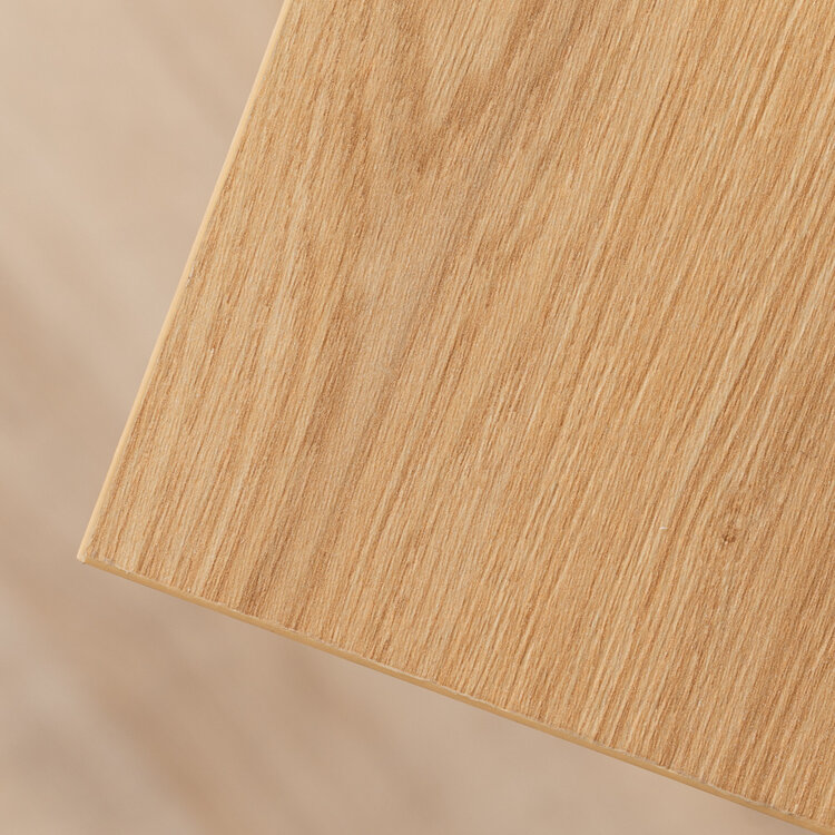 Table à manger aspect chêne melamine Bodo 220 x 90 cm