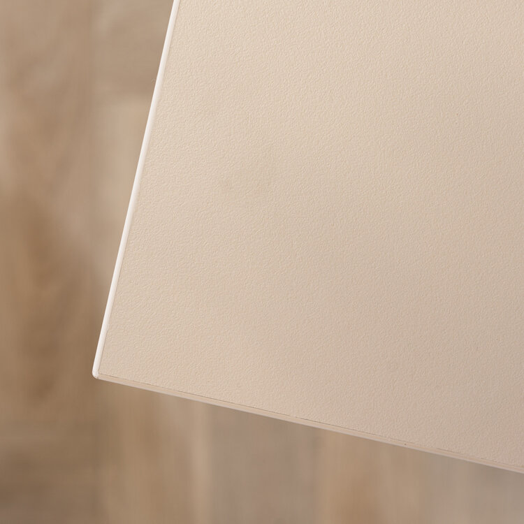 Table à manger beige melamine Bodo 220 x 90 cm
