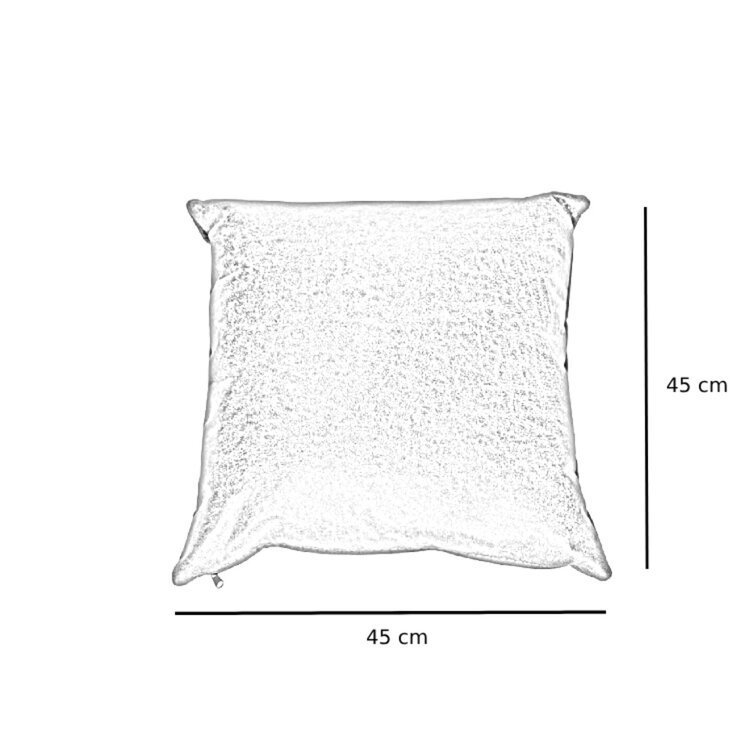 Coussin Kyla eco-cuir vert 45 x 45 cm