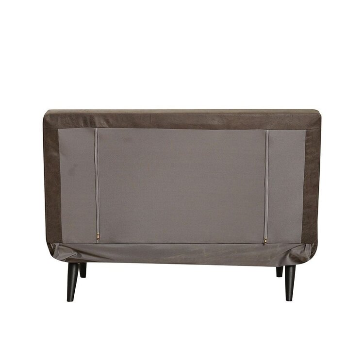 Canapé convertible lit 120 x 190 cm Kristian anthracite éco-cuir