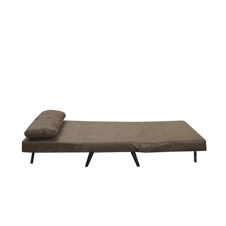 Canapé convertible lit 120 x 190 cm Kristian anthracite éco-cuir