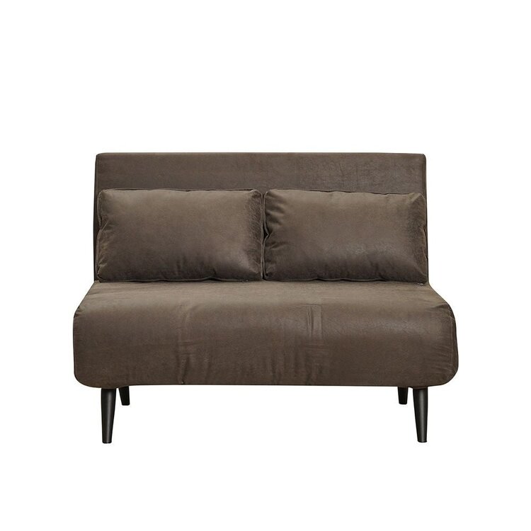 Canapé convertible lit 120 x 190 cm Kristian anthracite éco-cuir