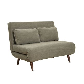 Canapé convertible lit 120 x 190 cm Kristian vert tissu recyclé