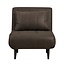 Fauteuil convertible lit 80 x 190 cm Hanna anthracite éco-cuir