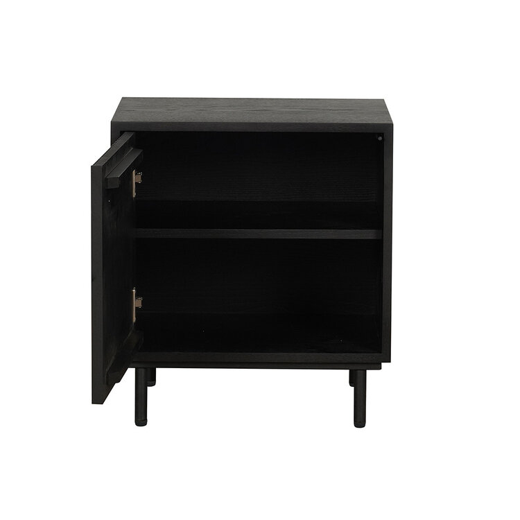 Table de chevet Shelly chêne noir