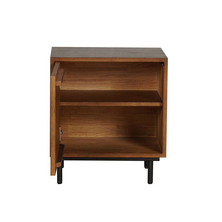 Table de chevet Shelly chêne rustique