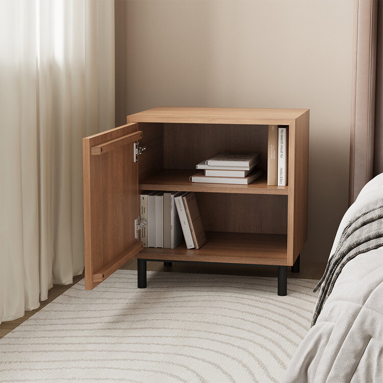 Table de chevet Shelly chêne rustique