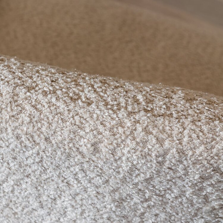 Chaise de salle à manger scandinave bouclette Mary taupe