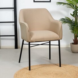 Chaise de salle à manger scandinave Vanja taupe