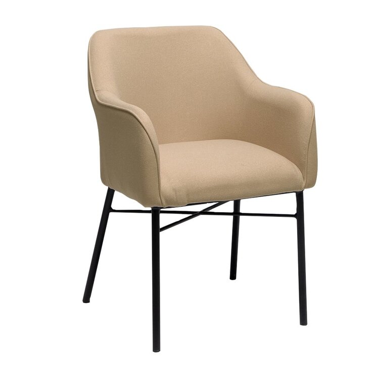 Chaise de salle à manger scandinave Vanja taupe